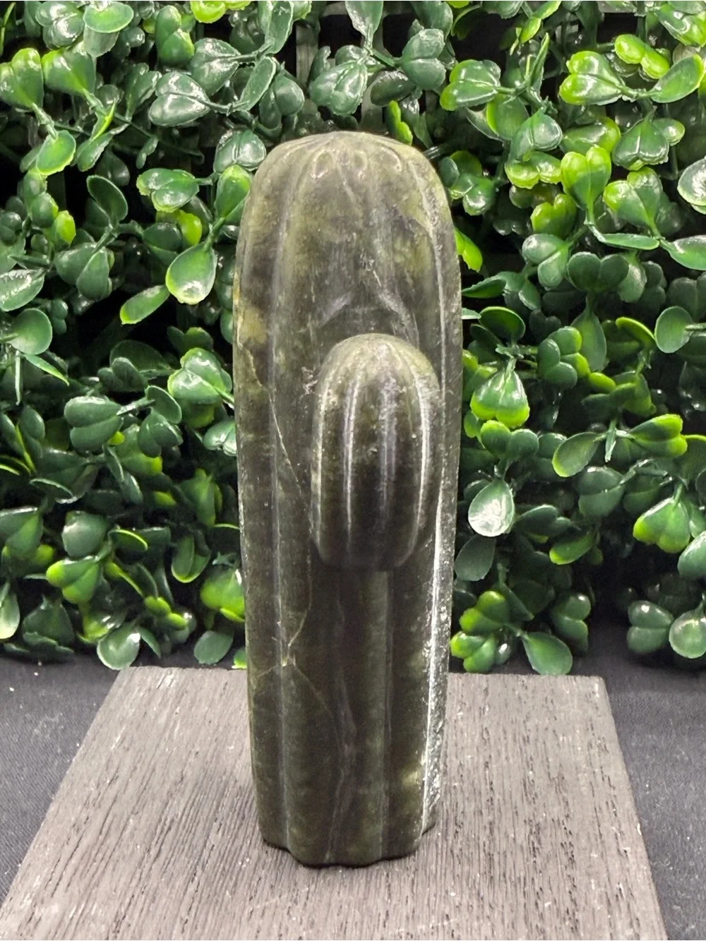 Serpentine Cactus Carving